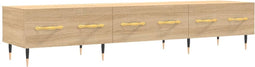 vidaXL - Tv-meubel - 150x36x30 - cm - bewerkt - hout - sonoma - eikenkleurig