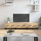 vidaXL - Tv-meubel - 150x36x30 - cm - bewerkt - hout - sonoma - eikenkleurig