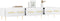 vidaXL - Tv-meubel - 150x36x30 - cm - bewerkt - hout - wit