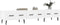 vidaXL - Tv-meubel - 150x36x30 - cm - bewerkt - hout - wit