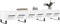 vidaXL - Tv-meubel - 150x36x30 - cm - bewerkt - hout - wit