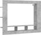 vidaXL - Tv-meubel - 152x22x113 - cm - bewerkt - hout - betongrijs