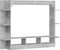 vidaXL - Tv-meubel - 152x22x113 - cm - bewerkt - hout - betongrijs