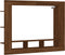 vidaXL - Tv-meubel - 152x22x113 - cm - bewerkt - hout - bruin - eikenkleur