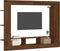 vidaXL - Tv-meubel - 152x22x113 - cm - bewerkt - hout - bruin - eikenkleur