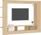 vidaXL - Tv-meubel - 152x22x113 - cm - bewerkt - hout - sonoma - eikenkleurig