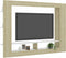 vidaXL - Tv-meubel - 152x22x113 - cm - bewerkt - hout - wit - en - sonoma - eikenkleurig