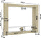 vidaXL - Tv-meubel - 152x22x113 - cm - bewerkt - hout - wit - en - sonoma - eikenkleurig
