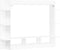vidaXL - Tv-meubel - 152x22x113 - cm - bewerkt - hout - wit
