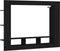 vidaXL - Tv-meubel - 152x22x113 - cm - bewerkt - hout - zwart
