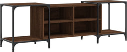 vidaXL - Tv-meubel - 153x37x50 - cm - bewerkt - hout - bruin - eikenkleur