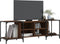 vidaXL - Tv-meubel - 153x37x50 - cm - bewerkt - hout - bruin - eikenkleur