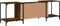 vidaXL - Tv-meubel - 153x37x50 - cm - bewerkt - hout - gerookt - eikenkleurig