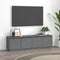vidaXL - Tv-meubel - 156x37x45 - cm - massief - grenenhout - grijs