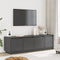vidaXL - Tv-meubel - 156x37x45 - cm - massief - grenenhout - grijs