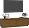 vidaXL - Tv-meubel - 156x37x45 - cm - massief - grenenhout - honingbruin