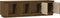 vidaXL - Tv-meubel - 156x37x45 - cm - massief - grenenhout - honingbruin