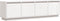vidaXL - Tv-meubel - 156x37x45 - cm - massief - grenenhout - wit