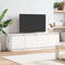vidaXL - Tv-meubel - 156x37x45 - cm - massief - grenenhout - wit