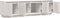 vidaXL - Tv-meubel - 156x37x45 - cm - massief - grenenhout - wit