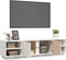 vidaXL - Tv-meubel - 156x40x40 - cm - massief - grenenhout - wit