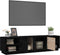 vidaXL - Tv-meubel - 156x40x40 - cm - massief - grenenhout - zwart