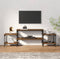 vidaXL - Tv-meubel - 157x35x52 - cm - bewerkt - hout - bruin - eikenkleur