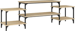 vidaXL - Tv-meubel - 157x35x52 - cm - bewerkt - hout - sonoma - eikenkleurig