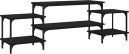 vidaXL - Tv-meubel - 157x35x52 - cm - bewerkt - hout - zwart