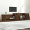 vidaXL - Tv-meubel - 158,5x36x45 - cm - bewerkt - hout - bruin - eikenkleur