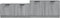 vidaXL - Tv-meubel - 158,5x36x45 - cm - bewerkt - hout - grijs - sonoma - eikenkleurig