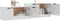 vidaXL - Tv-meubel - 158,5x36x45 - cm - bewerkt - hout - hoogglans - wit