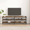 vidaXL - Tv-meubel - 160x30x50 - cm - bewerkt - hout - gerookt - eikenkleurig