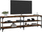 vidaXL - Tv-meubel - 160x30x50 - cm - bewerkt - hout - gerookt - eikenkleurig