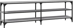 vidaXL - Tv-meubel - 160x30x50 - cm - bewerkt - hout - grijs - sonoma - eikenkleurig
