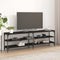 vidaXL - Tv-meubel - 160x30x50 - cm - bewerkt - hout - zwart