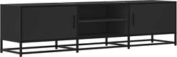 vidaXL - Tv-meubel - 160x35x41 - cm - bewerkt - hout - en - metaal - zwart