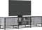 vidaXL - Tv-meubel - 160x35x41 - cm - bewerkt - hout - metaal - grijs - sonoma - eiken