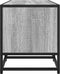 vidaXL - Tv-meubel - 160x35x41 - cm - bewerkt - hout - metaal - grijs - sonoma - eiken