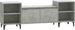 vidaXL - Tv-meubel - 160x35x55 - cm - bewerkt - hout - betongrijs