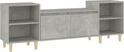 vidaXL - Tv-meubel - 160x35x55 - cm - bewerkt - hout - betongrijs
