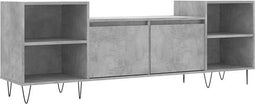 vidaXL - Tv-meubel - 160x35x55 - cm - bewerkt - hout - betongrijs