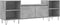 vidaXL - Tv-meubel - 160x35x55 - cm - bewerkt - hout - betongrijs