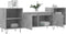 vidaXL - Tv-meubel - 160x35x55 - cm - bewerkt - hout - betongrijs