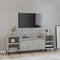 vidaXL - Tv-meubel - 160x35x55 - cm - bewerkt - hout - betongrijs