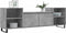vidaXL - Tv-meubel - 160x35x55 - cm - bewerkt - hout - betongrijs