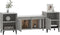 vidaXL - Tv-meubel - 160x35x55 - cm - bewerkt - hout - betongrijs