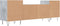 vidaXL - Tv-meubel - 160x35x55 - cm - bewerkt - hout - betongrijs