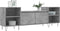 vidaXL - Tv-meubel - 160x35x55 - cm - bewerkt - hout - betongrijs