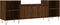 vidaXL - Tv-meubel - 160x35x55 - cm - bewerkt - hout - bruin - eikenkleur
